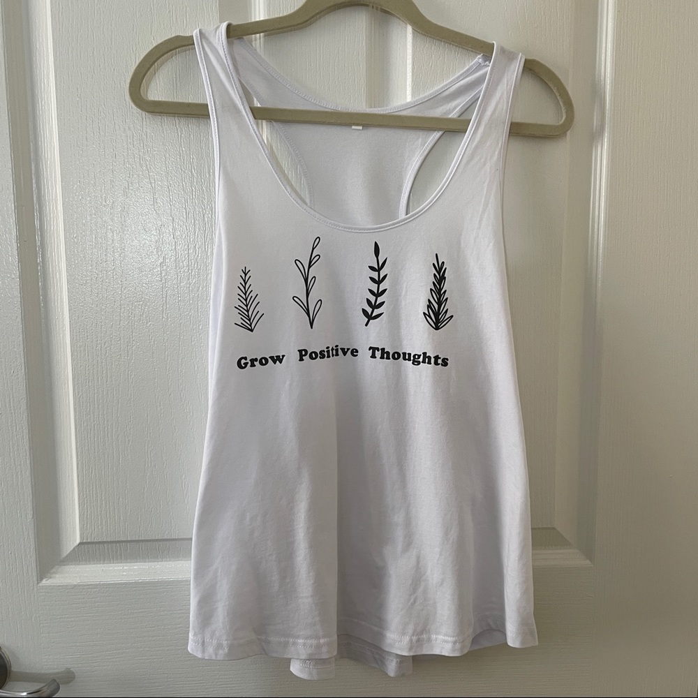 NWOT Mental Health Awareness White Tank Top L